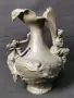 Франция 1900-те/28см-5кг/стара френска фигурална ваза с феи/калай, снимка 2