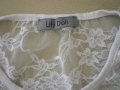 Дамска бяла тениска  с дантела Lily Doll, размер S, снимка 3