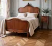 КОМПЛЕКТ, АНТИКВАРНА СПАЛНЯ РОКАЙ С НОЩНО ШКАФЧЕ, снимка 2