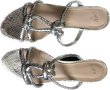 Змийски Сандали Silver № 40, снимка 1 - Дамски елегантни обувки - 29781893