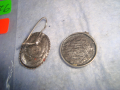 2 стари ПОСРЕБРЕНИ РЕТРО ВИНТИДЖ БИЖУТА ЕМБЛЕМА на РОДА ДУЛО и ОБЕЦА 26176, снимка 3