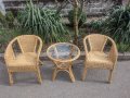 Ратанови  столове и маса, снимка 1 - Градински мебели, декорация  - 40040368