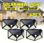 STAARICC 4бр Слънчеви LED Лампи със Сензор за Движение – За Двор, Градина и Ограда , снимка 1