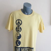 LOVE MOSCHINO Cotton Made in Italy Mens  Size L ОРИГИНАЛ! Мъжка Тениска!, снимка 2 - Тениски - 40565531