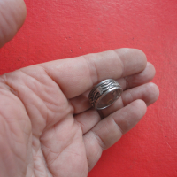 Уникален двоен въртящ сребърен пръстен 925, снимка 8 - Пръстени - 44619625