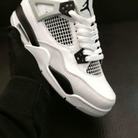 Nike Air Jordan Retro 4 Military Black White Panda Размер 37.5 Номер 23.5см Дамски Обувки Бели, снимка 5 - Кецове - 41425074