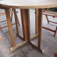 Скандинавско производство-  тиково дърво ,маса,стол, снимка 7 - Градински мебели, декорация  - 39577834