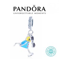 Талисман Пандора сребро проба 925 Pandora Beach Bar. Колекция Amélie, снимка 1 - Гривни - 41243016