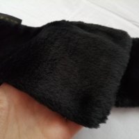 TCM дамски черен плюшен шал - подарък при покупка над 12 лв, снимка 10 - Шалове - 44341197
