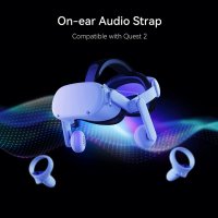 KIWI дизайн Аудио лента за уши, съвместима с аксесоари Quest 2, лента за глава със слушалки за подоб, снимка 3 - Други игри и конзоли - 38901426