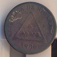 Никарагуа 1 центаво де кордоба 1930 година, тираж 250 хиляди, снимка 2 - Нумизматика и бонистика - 40045841