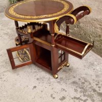 Италианска барокова количка за сервиране 012, снимка 3 - Антикварни и старинни предмети - 42191483