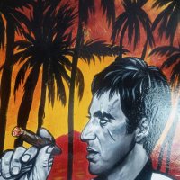 Картина на Al Pacino Белязаният - Tony Montana Scarface 4, снимка 2 - Картини - 41044766