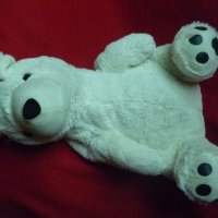 Плюшена бяла мечка, Плюшен бял мечок, снимка 6 - Плюшени играчки - 41529397