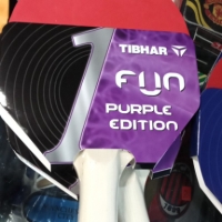 хилка за тенис  на маса нова tibhar fun purple edition черна,червена гладки гуми 1.6мм ракета за ком, снимка 2 - Тенис - 36086165