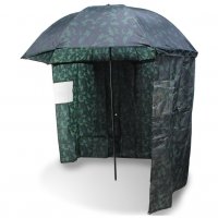 Чадър с тента NGT 45inc Camo Brolly Tent, снимка 1 - Такъми - 40117760