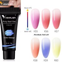 Venalisa PolyGel 15ml полигел термо , брокат , конфети , холограм, снимка 8 - Продукти за маникюр - 33986430