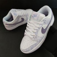 Nike Dunk Purple Aura Lavender White Нови Оригинални Дамски Обувки Маратонки Размер 37 37.5 Номер , снимка 12 - Маратонки - 41087603