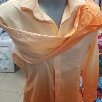 Продавам мъжка риза, преливащо оранжево., снимка 4 - Ризи - 41263564