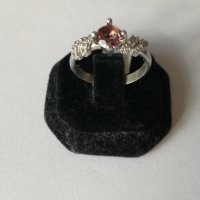 Сребърен пръстен с цирконий . Сребро проба 925 , снимка 2 - Пръстени - 38767903