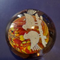 Стара стъклена топка-Преспаие, снимка 6 - Колекции - 34797789