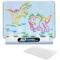 Магическа, светеща 3D дъска за рисуване с цветни маркери, снимка 6 - Рисуване и оцветяване - 44737474