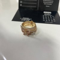 Златен пръстен 14 карата, снимка 12 - Пръстени - 41854960