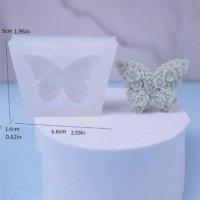 Пеперуда на ситни цветчета силиконов молд форма фондан шоколад смола гипс декор , снимка 2 - Форми - 44151774