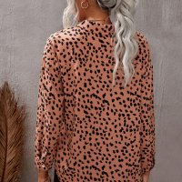 Дамска риза с дълъг ръкав и леопардов принт, снимка 15 - Ризи - 40526316
