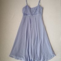 VILA y2k елегантна дамска рокля с дължина под коляното в син цвят р-р S, снимка 5 - Рокли - 44374973
