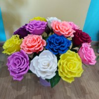 Рози, снимка 3 - Изкуствени цветя - 44242384