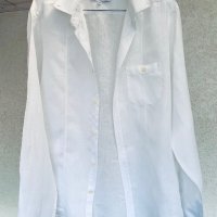 Бяла ленена риза DRYKORN FOR BEAUTIFUL PEOPLE , снимка 2 - Ризи - 41801172