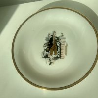 Порцеланови чинийка с позлата, снимка 7 - Чинии - 35908541