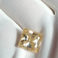 Голям 5+ карата диамант мойсанит Diamond Moissanite Топ Фенси Златен кръст оттенък Принцеса , снимка 4 - Други - 35732331