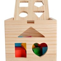 Образователен Детски дървен сортер куб, снимка 6 - Образователни игри - 41365066