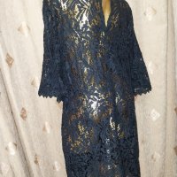  XL/XXL Черна дантелана рокля , снимка 7 - Рокли - 42265762