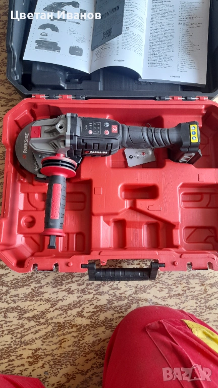 Акумолаторен Ъглошлайф Parkside Performance F6 - 20v, снимка 1