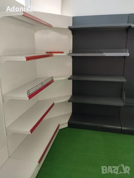 Нови метални крайстенни, ъглови стелажи. Стелажи с перфо-гръб. , снимка 1