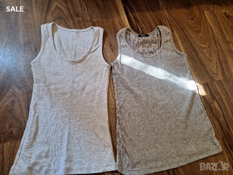 (2бр-10лв) Сиви потничета С размер, снимка 1