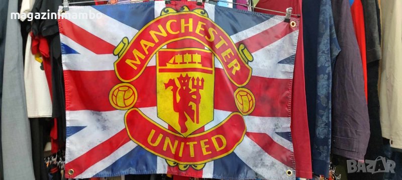 Флагове на Manchester United и Barcelona, снимка 1