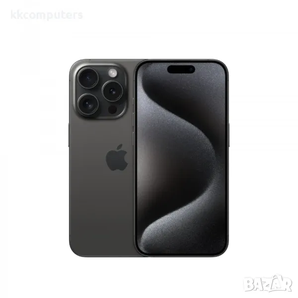 Капак батерия / Задно стъкло Оборудван за iPhone 15 Pro 6.1 / Черен / Баркод : 483832, снимка 1