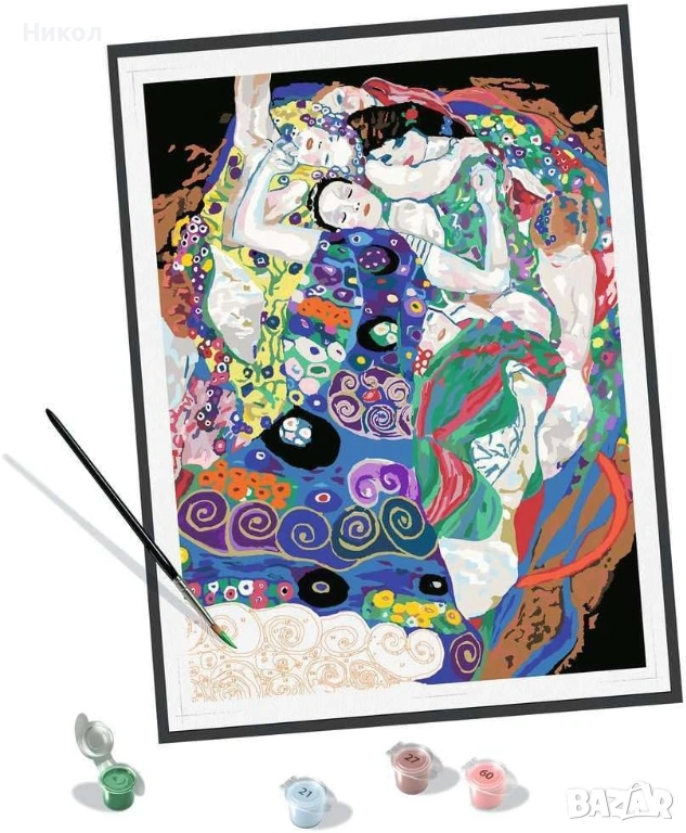 Рисуване по номера Ravensburger Virgin Gustav Klimt , снимка 1