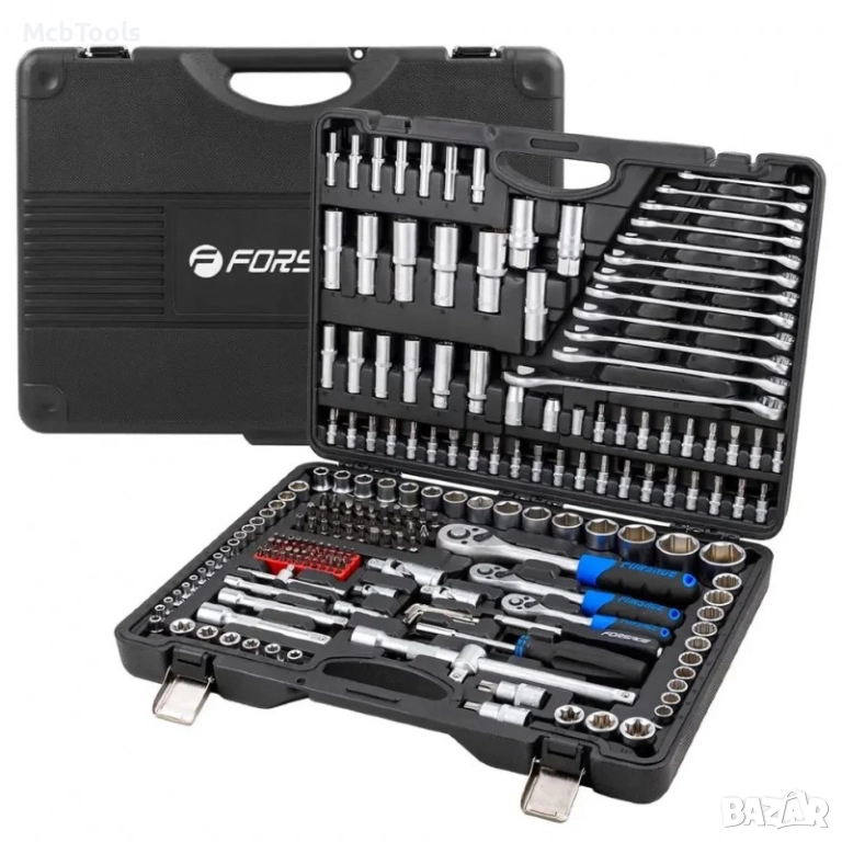 Комплект гедоре 216 части 1/4″, 3/8″ и 1/2″ FORSAGE, снимка 1