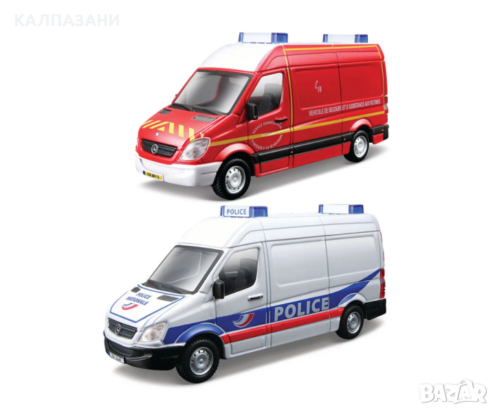 Bburago 1:50 - Автомобил за спешни случаи Police, асортимент 18 32006, снимка 1