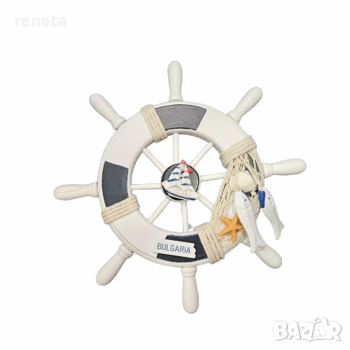 Декорация Рул, За окачване, Дървена, 23 см, снимка 1