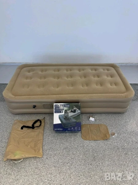 Супер качествен Надуваем матрак SKVWORLD с вградена помпа, два размера, снимка 1