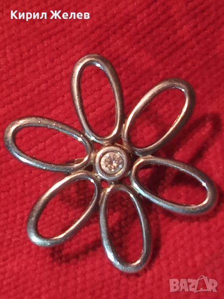 ФЛОРАЛЕН СРЕБЪРЕН АРТ ПРЪСТЕН СРЕБРО 925 ЦВЕТЕ МАРГАРИТКА ПРЕКРАСНА МАЙСТОРСКА ИЗРАБОТКА 27177, снимка 1