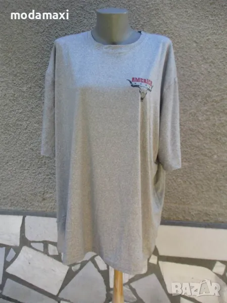5XL Нова сива тениска с щампа America , снимка 1