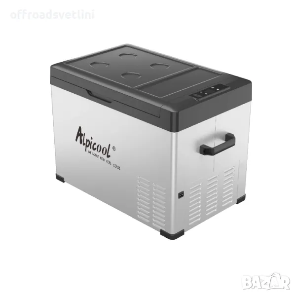 БЕЗПЛ ДОСТАВКА 40L Преносим компресорен хладилник фризер 12V 24V 220V, снимка 1