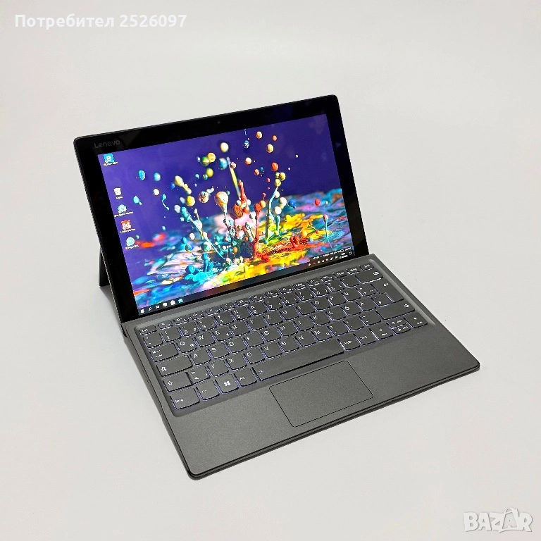 Lenovo MIIX 2in1/12.2” WUXGA Touch/i5-8250U/256GB NVMe/8GB DDR4, снимка 1